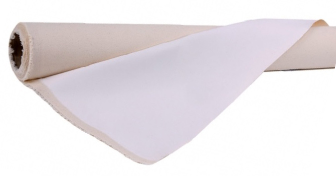 Primed Cotton Duck 9oz width: 72in/183cm, roll of 10 metres