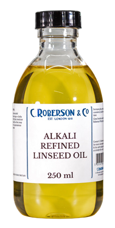Roberson Linseed Oil Alkali Refined 1 Litre