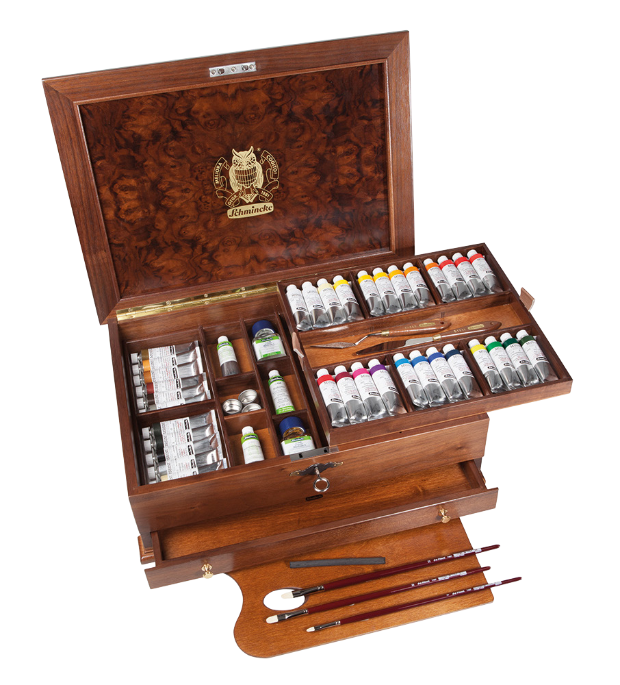 Schmincke Mussini Luxury Chest Set 36 x 35ml Tubes &amp; Accessories