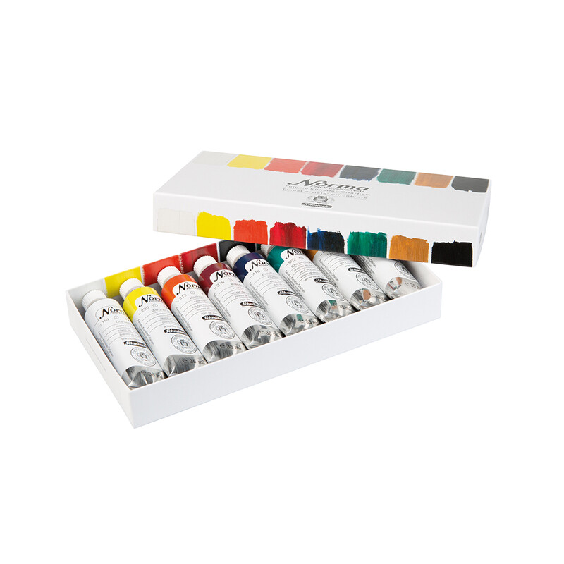 Schmincke Norma Set 8 x 35ml Cardboard Box