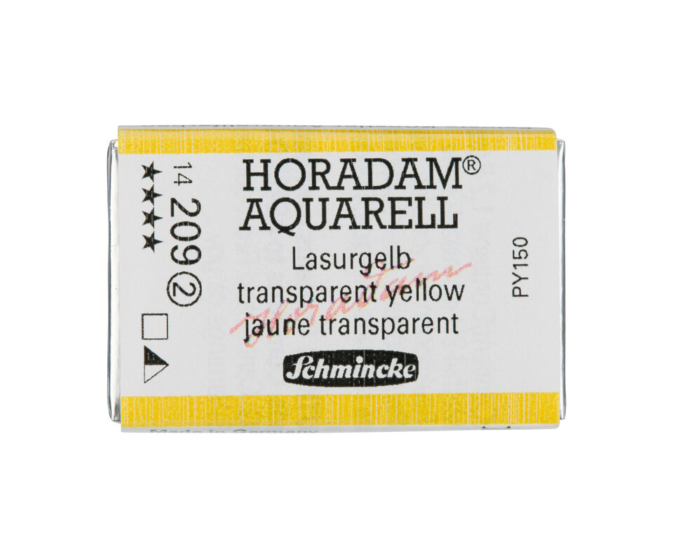 Schmincke Horadam Watercolour Full Pan Transparent Yellow Series 2