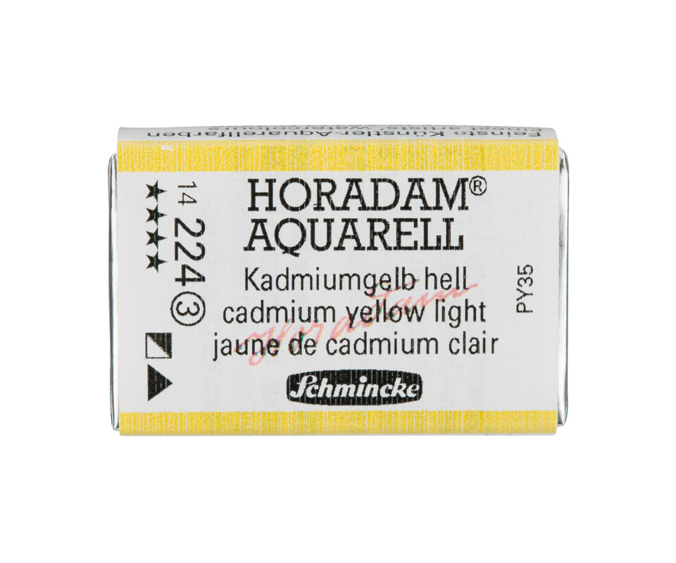 Schmincke Horadam Watercolour Full Pan Cadmium Yellow Light Series 3