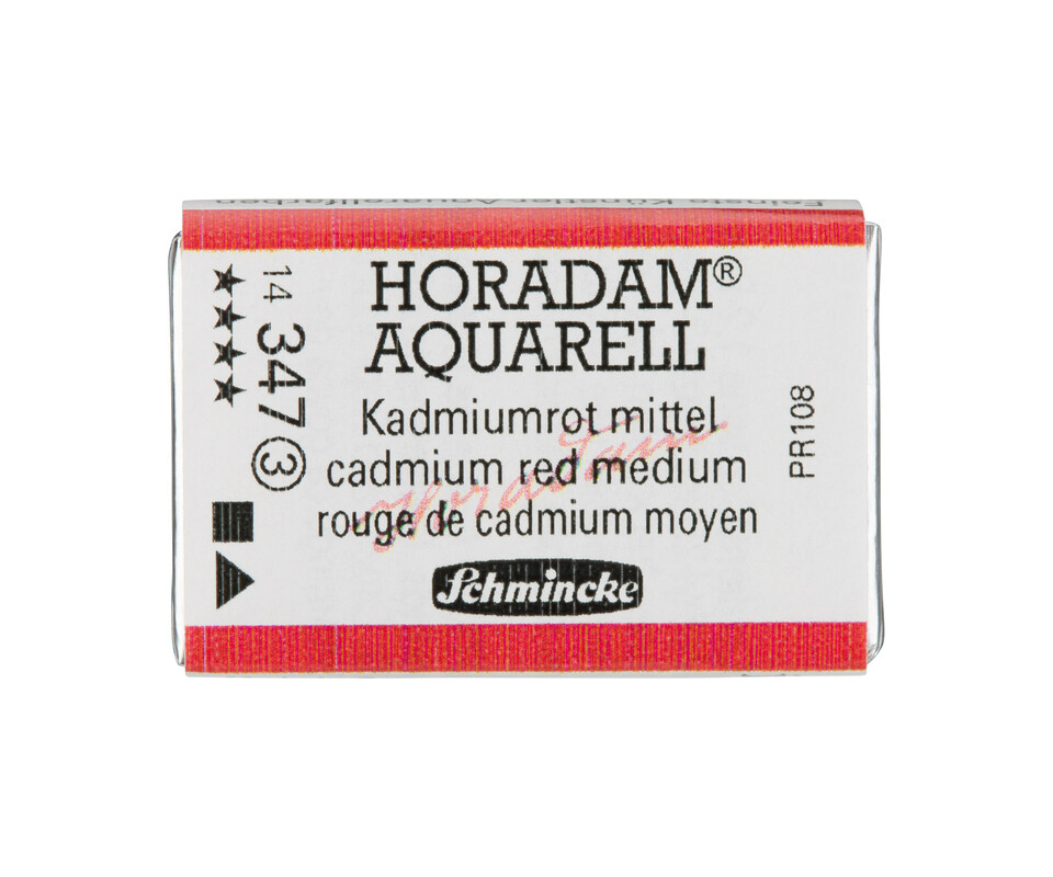 Schmincke Horadam Watercolour Full Pan Cadmium Red Middle Series 3