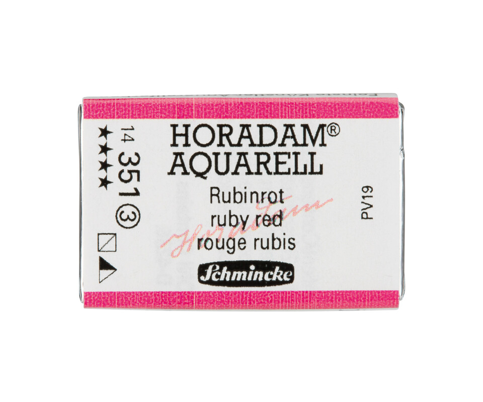 Schmincke Horadam Watercolour Full Pan Ruby Red Series 3
