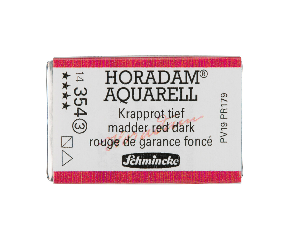 Schmincke Horadam Watercolour Full Pan Madder Red Dark Series 3