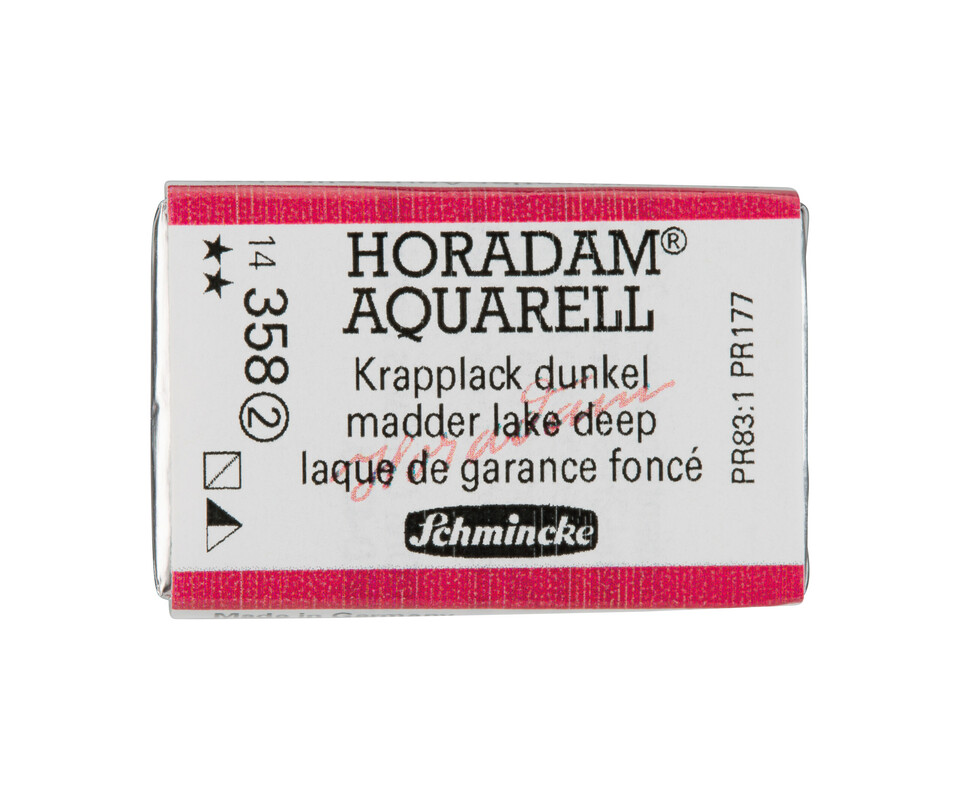 Schmincke Horadam Watercolour Full Pan Madder Lake Deep Series 2