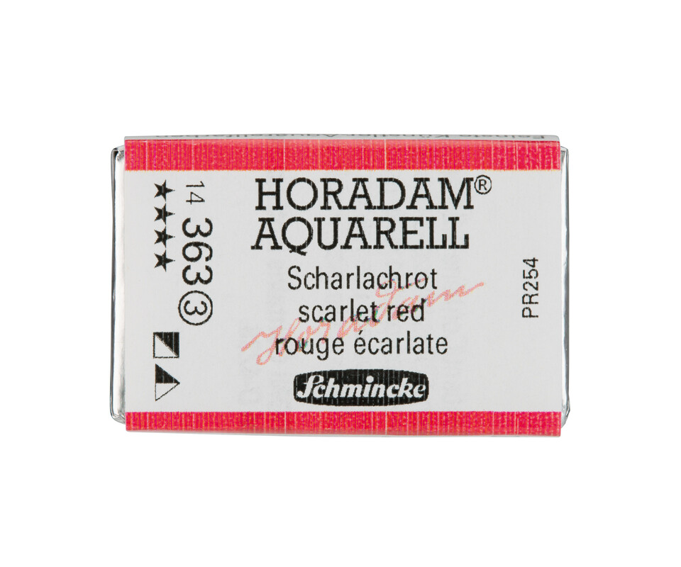 Schmincke Horadam Watercolour Full Pan Scarlet Red Series 3