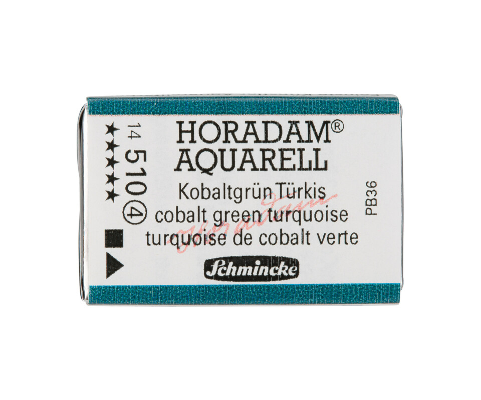 Schmincke Horadam Watercolour Full Pan Cobalt Green Turquoise Series 4