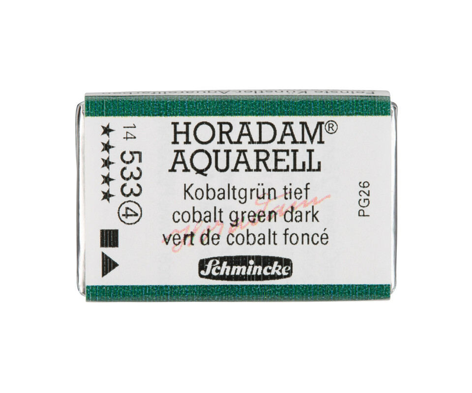 Schmincke Horadam Watercolour Full Pan Cobalt Green Dark Series 4