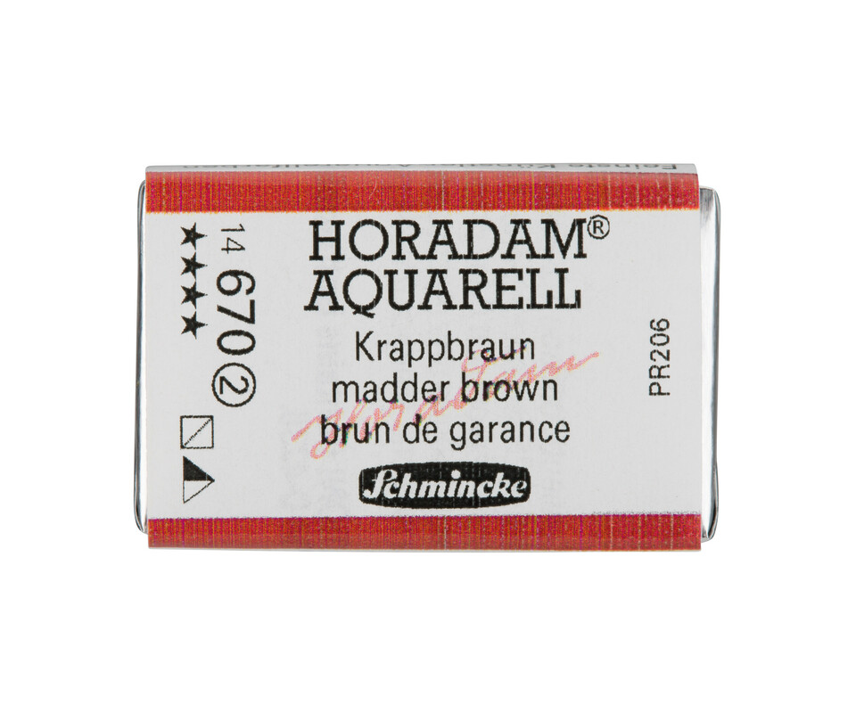 Schmincke Horadam Watercolour Full Pan Madder Brown Series 2