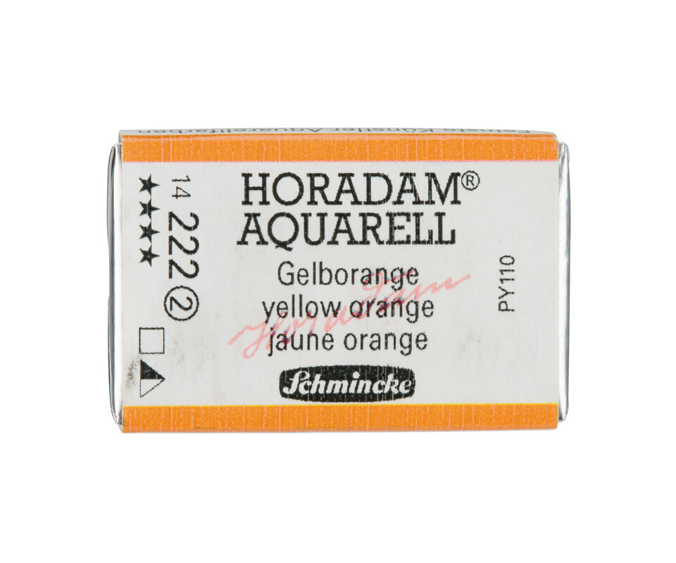 Schmincke Horadam Watercolour Full Pan Yellow Orange Series 2