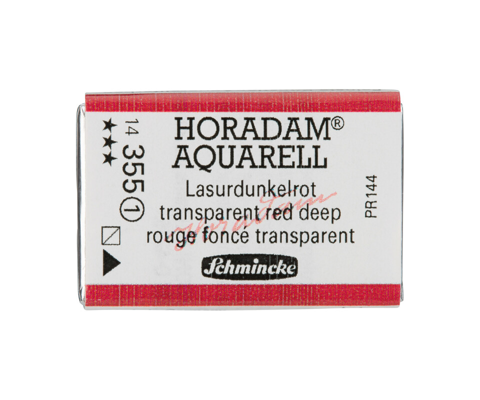 Schmincke Horadam Watercolour Full Pan Transparent Red Deep Series 1