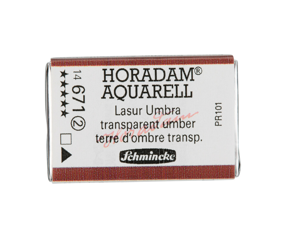 Schmincke Horadam Watercolour Full Pan Transparent Umber Series 2