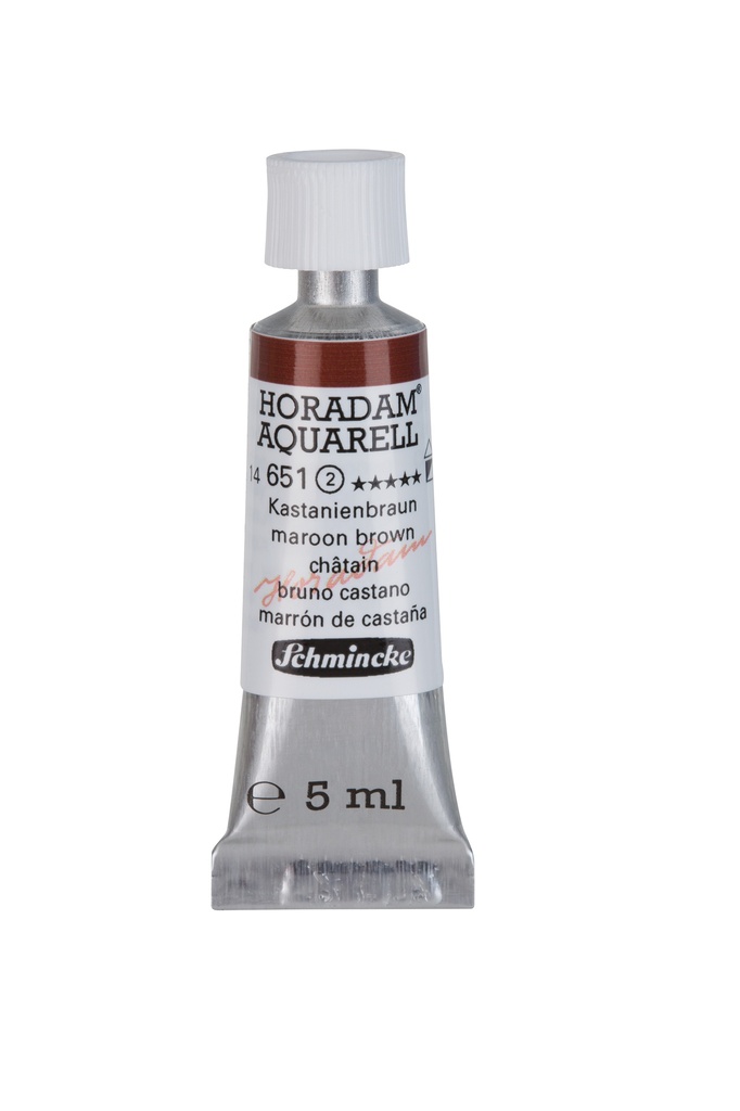 Schmincke Horadam Watercolour 5 ml Tube Maroon Brown Series 2