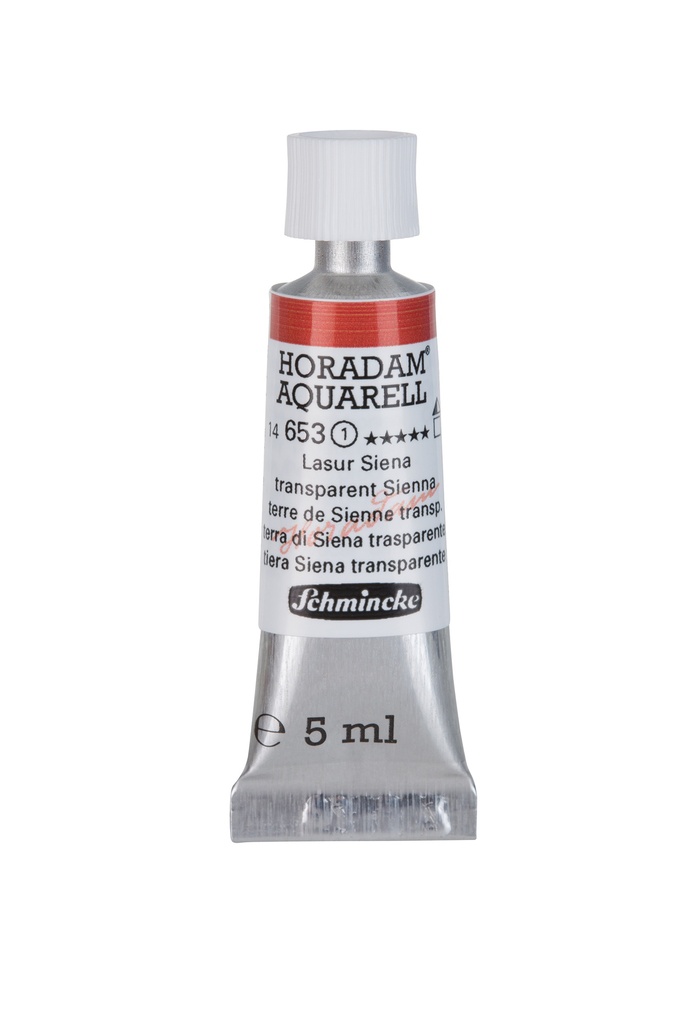 Schmincke Horadam Watercolour 5 ml Tube Transparent Sienna Series 1