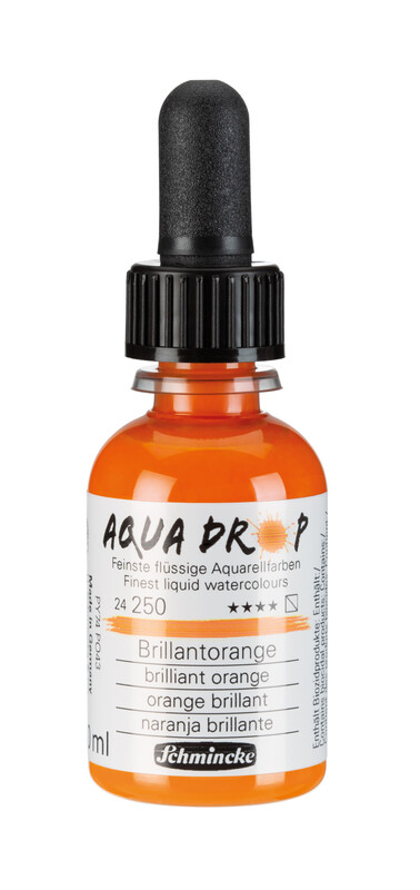 Schmincke Aqua Drop 30ml Liquid Watercolour Brilliant Orange