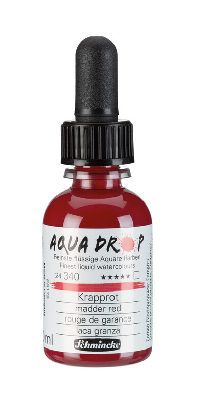 Schmincke Aqua Drop 30ml Liquid Watercolour Madder Red