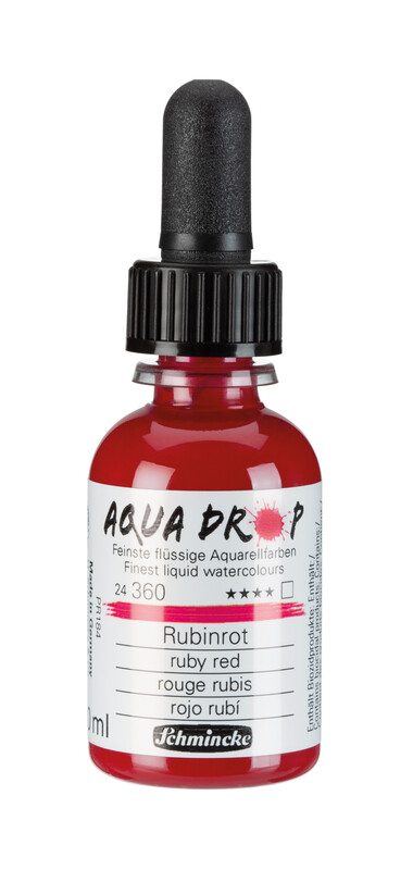 Schmincke Aqua Drop 30ml Liquid Watercolour Ruby Red
