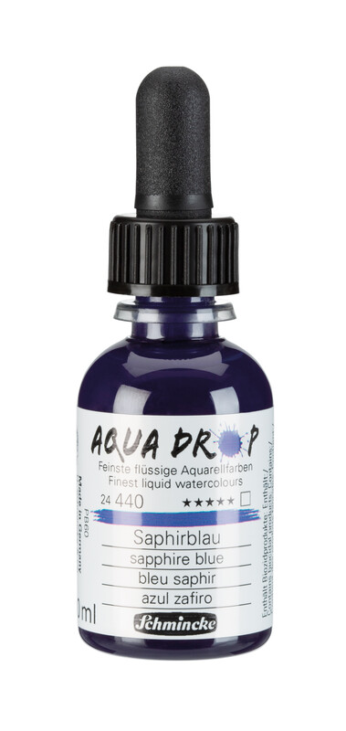 Schmincke Aqua Drop 30ml Liquid Watercolour Sapphire Blue