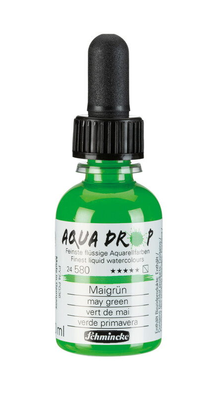 Schmincke Aqua Drop 30ml Liquid Watercolour May Green