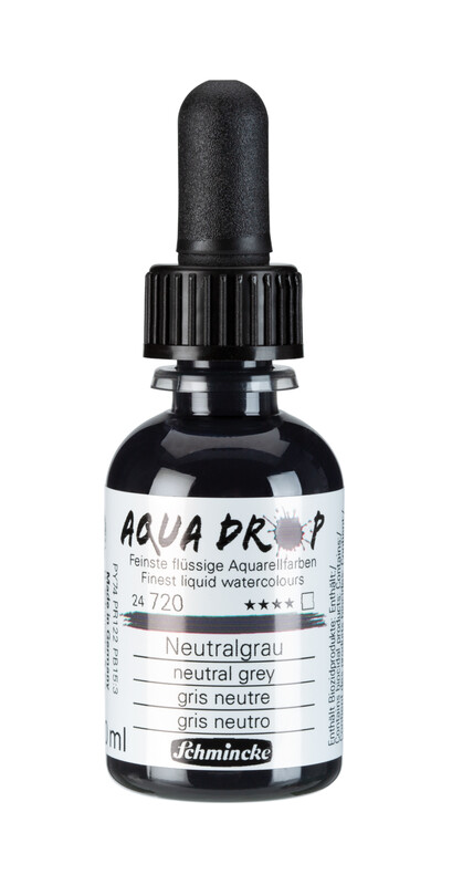 Schmincke Aqua Drop 30ml Liquid Watercolour Neutral Grey