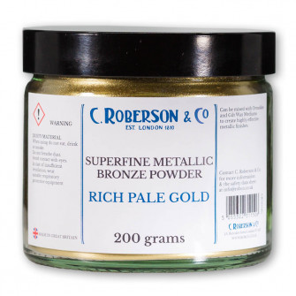 Roberson Bronze Powder 25 grams Rich Pale Gold