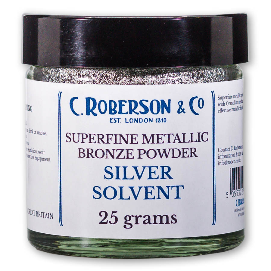 Roberson Bronze Powder 25 grams Silver Solvent