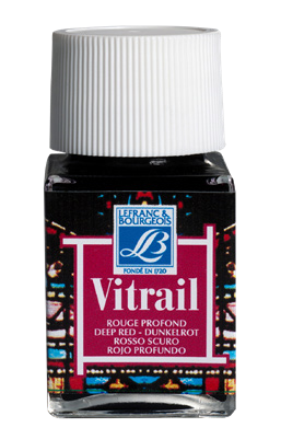 Lefranc et Bourgeois Vitrail Transparent Paint For Glass 50 ml Deep Red