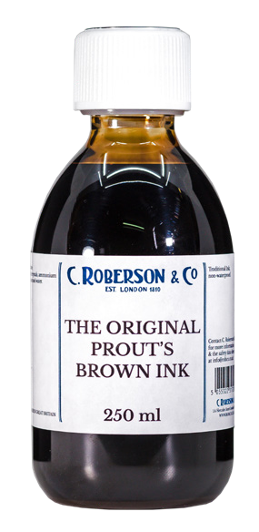 Roberson Prouts Brown Ink 250 ml