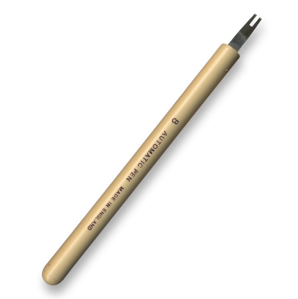 Automatic Pens Plain Stroke Pen No8 3/16 Plain Sleeved Pack