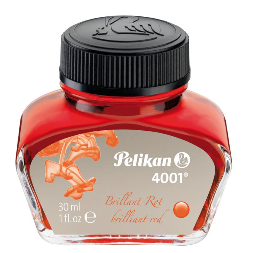Pelikan Fountain Pen Ink 4001 30 ml Brilliant Red