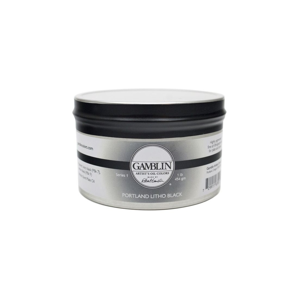 Gamblin Relief Ink PORTLAND LITHO BLACK 175ml