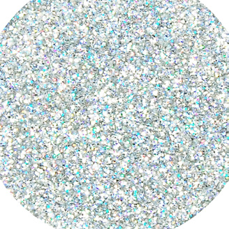 Brodie &amp; Middleton Glitter Polyester 1/96" Superfine 100g Holographic Silver
