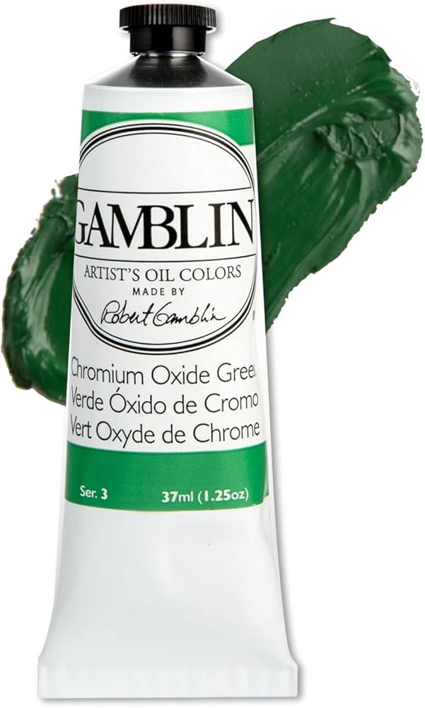 Gamblin Artists' Grade Oil 37ml CHROMIUM OXIDE GREEN