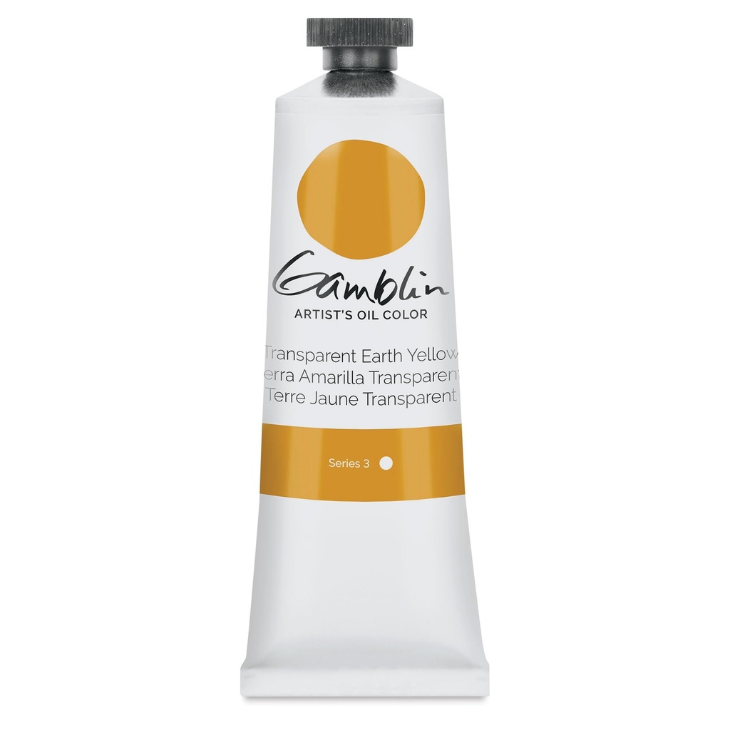 Gamblin Artists' Grade Oil 37ml TRANSPARENT EARTH YELLOW
