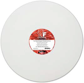 Fredrix  5in Round Stretched Canvas