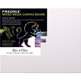 Fredrix Archival Canvas Panel Mixed Media 9in x 12 in