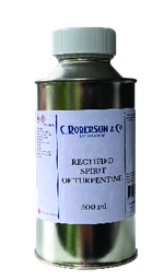 [CR34624J] Roberson Rectified Spirit of Turpentine 500 ml - NET PRICE