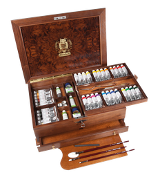 [SC70151] Schmincke Mussini Luxury Chest Set 36 x 35ml Tubes &amp; Accessories