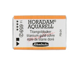 [SC14659Q] Schmincke Horadam Watercolour Full Pan Titan Gold Ochre Series 2