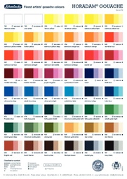 [SC60412] Schmincke Gouache Hand Painted Colour Chart