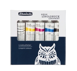 [SC820050] Schmincke LinoPrint Colour Set 5 x 20ml Tubes