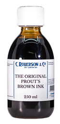 [CR01134H] Roberson Prouts Brown Ink 250 ml
