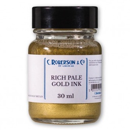 [CR01102D] Roberson Metallic Ink Rich Pale Gold 30 ml