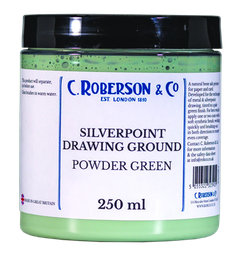 [CR01013] Roberson Silverpoint Drawing Ground Powder Green 250 ml