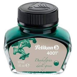 [PE30104D] Pelikan Fountain Pen Ink 4001 30 ml Dark Green