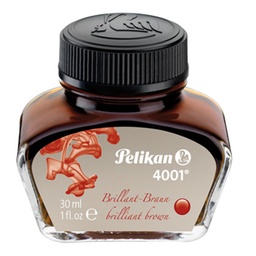 [PE31190D] Pelikan Fountain Pen Ink 4001 30 ml Brilliant Brown