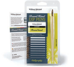 [WDM35766] Mitchell Round Hand Square Cut Dip Pens Set of 10
