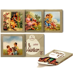 [HRM1] Viarco Oldschool Little Girl Colour Pencils, Set of 12