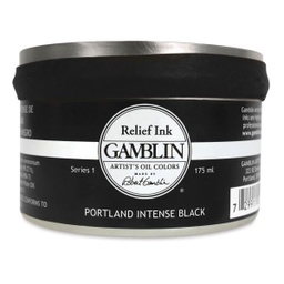 [4116703020] Gamblin Relief Ink PORTLAND INTENSE BLACK 175ml